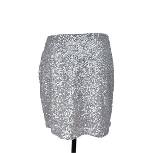 Forever 21 silver sequin skirt